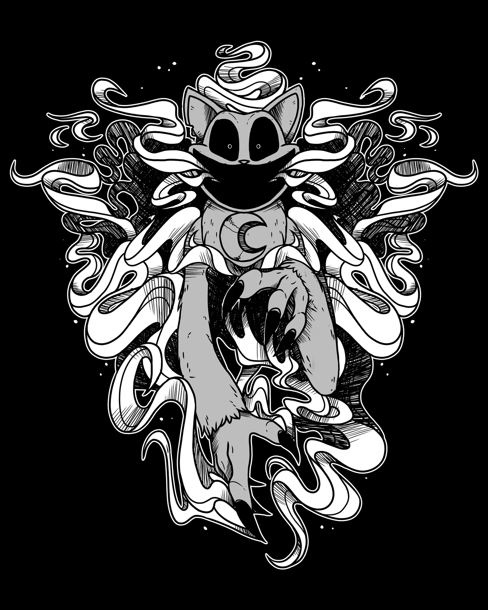 Monster CatNap Drawstring Hoodie - Image 3